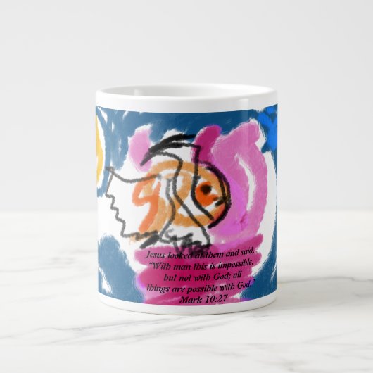 Jezus hier grote koffiekop (Voorkant)
