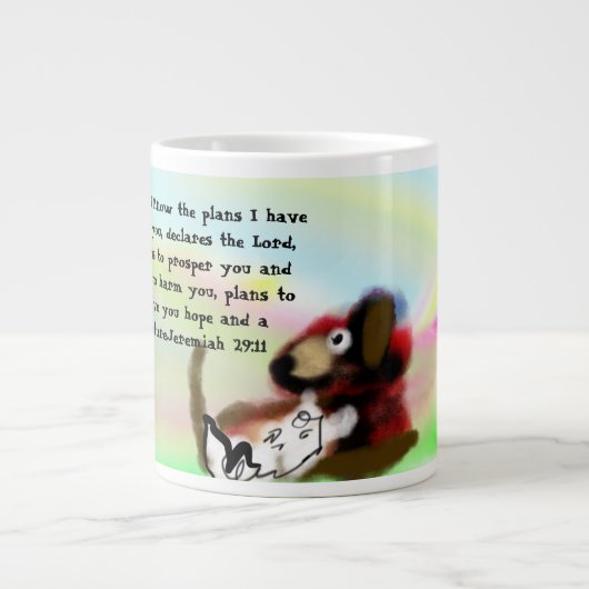 Jezus hier nu  grote koffiekop (Voorkant)
