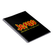 Jezus Highway to Heaven Funny Christelijke T-Shirt Notitieboek (Rechterzijde)