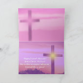 Jezus - Hij is ontroerd - Pasen-Paars Feestdagen Kaart (Binnen)