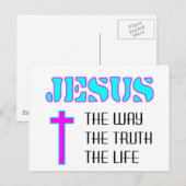 Jezus, hoe de waarheid het leven is briefkaart (Voorkant / Achterkant)