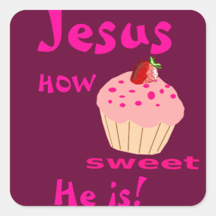 Jezus hoe lief hij bijbelprijsopgave is, pas hem a vierkante sticker