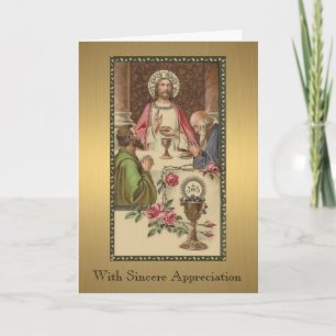 Jezus Hogepriester tijdens het Laatste Avondmaal K Kaart