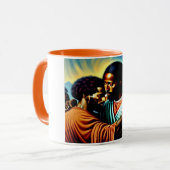 Jezus hoort een Blind Man Combo Mok (Voorkant links)