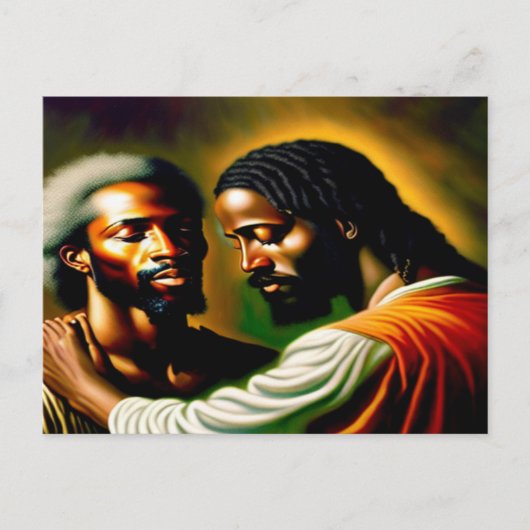 Jezus hoort een Blind Man II Briefkaart (Voorkant)