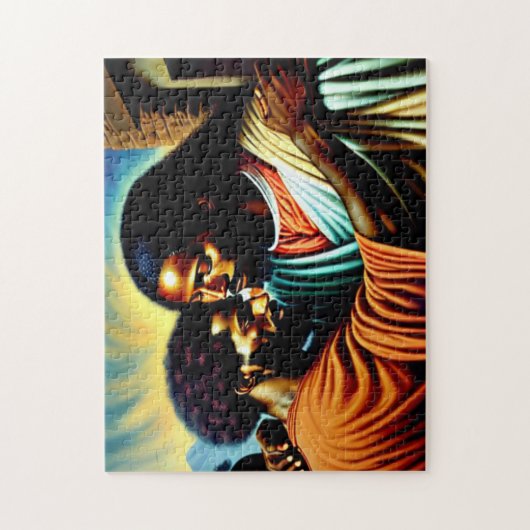 Jezus hoort een blind Man puzzel Legpuzzel (Verticaal)