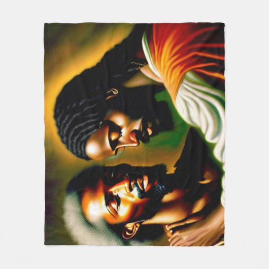 Jezus hoort een blinde Man II-knuppel Fleece Deken (Voorkant)