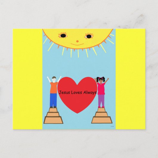 Jezus houdt altijd van Briefkaart (Voorkant)