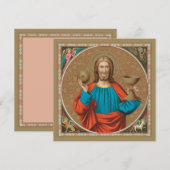 Jezus houdt de Eucharist vast (SNV 050) (Voorkant / Achterkant)