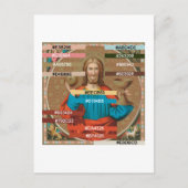 Jezus houdt de Eucharist vast (SNV 050) Briefkaart (Voorkant)