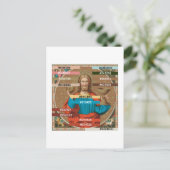 Jezus houdt de Eucharist vast (SNV 050) Briefkaart (Staand voorkant)