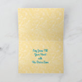 Jezus houdt de Eucharist vast (SNV 050) Kaart (Binnen)