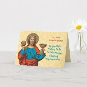 Jezus houdt de Eucharist vast (SNV 050) Kaart