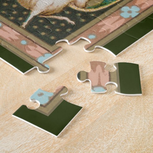 Jezus houdt de Eucharist vast (SNV 050) Legpuzzel (Zijkant)