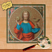 Jezus houdt de Eucharist vast (SNV 050) Legpuzzel