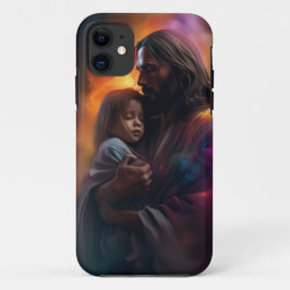 Jezus houdt een kind dat troost biedt Case-Mate iPhone case