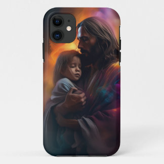 Jezus houdt een kind dat troost biedt Case-Mate iPhone case