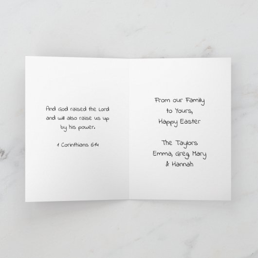 Jezus houdt een Lam vast | Religieus Pasen Kaart (Binnen)