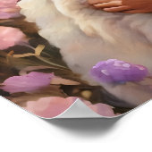 Jezus houdt het verloren schaap - Christelijke Kun Poster (Hoek)