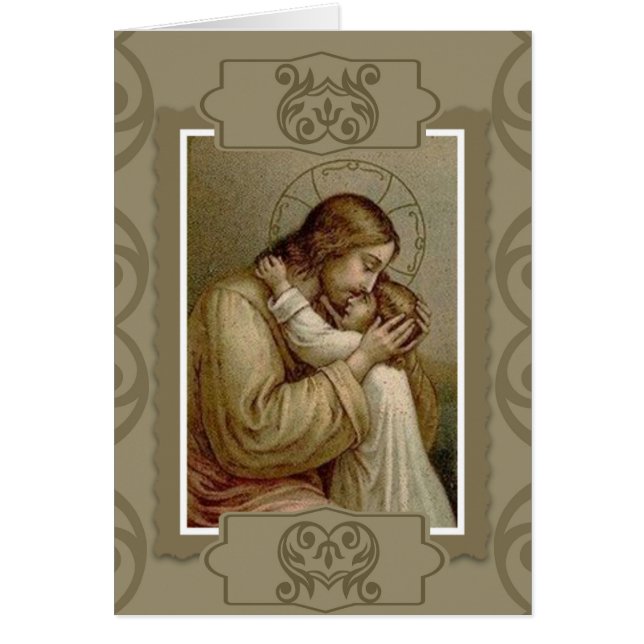 Jezus houdt jonge meid vast (Voorkant)