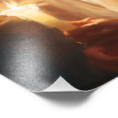 Jezus houdt kaarsfoto vast foto afdruk (Hoek)