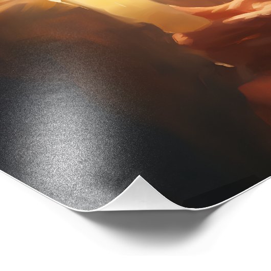 Jezus houdt kaarsfoto vast foto afdruk (Hoek)