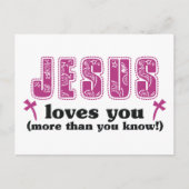 Jezus houdt meer van je dan je weet briefkaart (Voorkant)