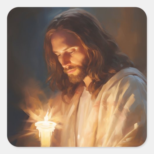 Jezus houdt Stickers vast (Voorkant)