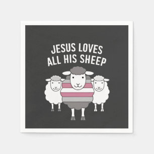 Jezus houdt van alle schapen, LGBT Pride Month Servet