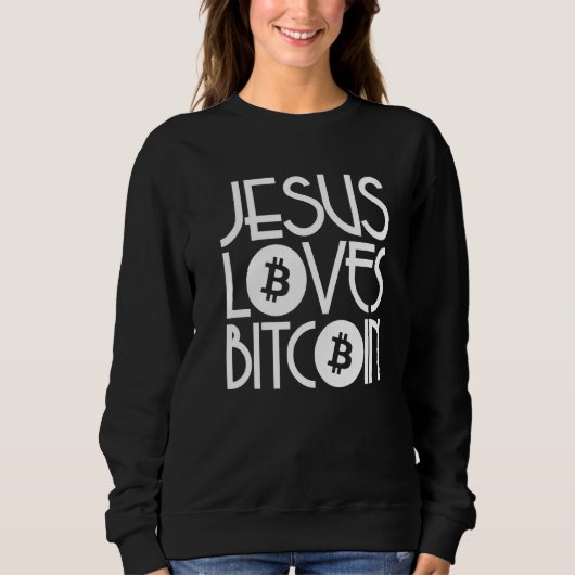 Jezus houdt van Bitcoin Trui (Voorkant)