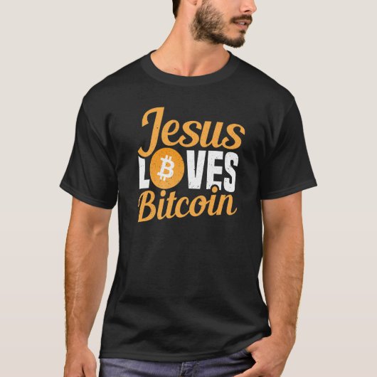 Jezus houdt van Bitmunt Cryptocurrency Crypto Btc  T-shirt (Voorkant)