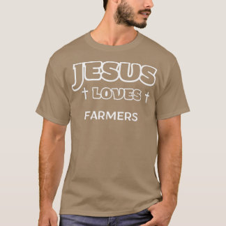 Jezus houdt van boeren die Christelijk zijn voor e T-shirt