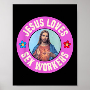 Jezus houdt van Christelijke gelovigen Poster