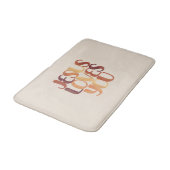 Jezus houdt van Christelijke typografie Badmat (Gekanteld)