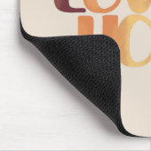 Jezus houdt van Christelijke typografie Muismat (Hoek)