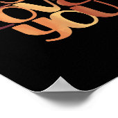 Jezus houdt van Christelijke typografie Poster (Hoek)