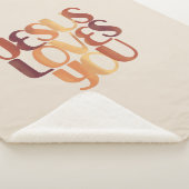 Jezus houdt van Christelijke typografie Sherpa Deken (3/4)