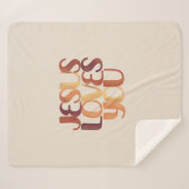 Jezus houdt van Christelijke typografie Sherpa Deken (Voorkant (horizontaal))