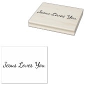 Jezus houdt van de bijbelse bijbelmolen van het kr rubberstempel (Gestempeld)