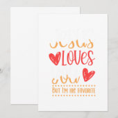 Jezus houdt van de goddelijke kerk katholieke Gift Kaart (Voorkant / Achterkant)