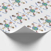 Jezus houdt van de kinderen cadeaupapier (Hoek)