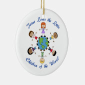 Jezus houdt van de kinderen keramisch ornament (Rechts)