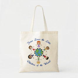 Jezus houdt van de kinderen tote bag