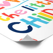 Jezus houdt van de kleine Kinder kinderen Christel Poster (Hoek)