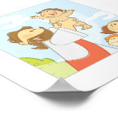 Jezus houdt van de kleine kinderen - 6 x 6 inch poster (Hoek)