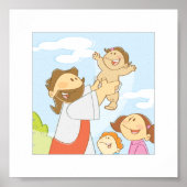 Jezus houdt van de kleine kinderen - 6 x 6 inch poster (Voorkant)