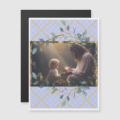 Jezus houdt van de kleine kinderen magnetische Kaa (Voorkant / Achterkant)