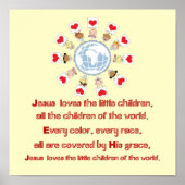 Jezus houdt van de kleine kinderen poster (Voorkant)