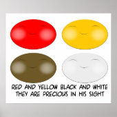 Jezus houdt van de kleine kinderen van de wereld poster (Voorkant)