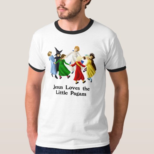 Jezus houdt van de Kleine Pagans T-shirt (Voorkant)
